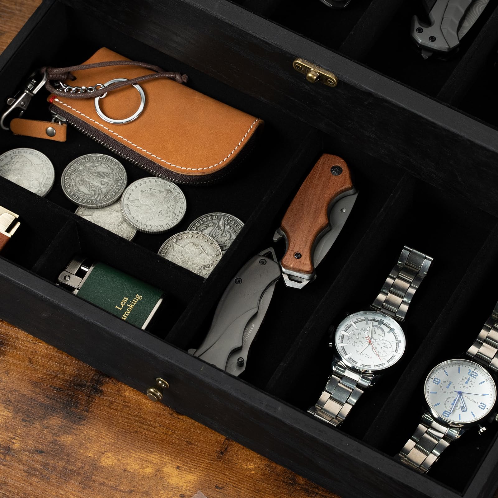 Yoimori velvet lining adds premium display for valuables