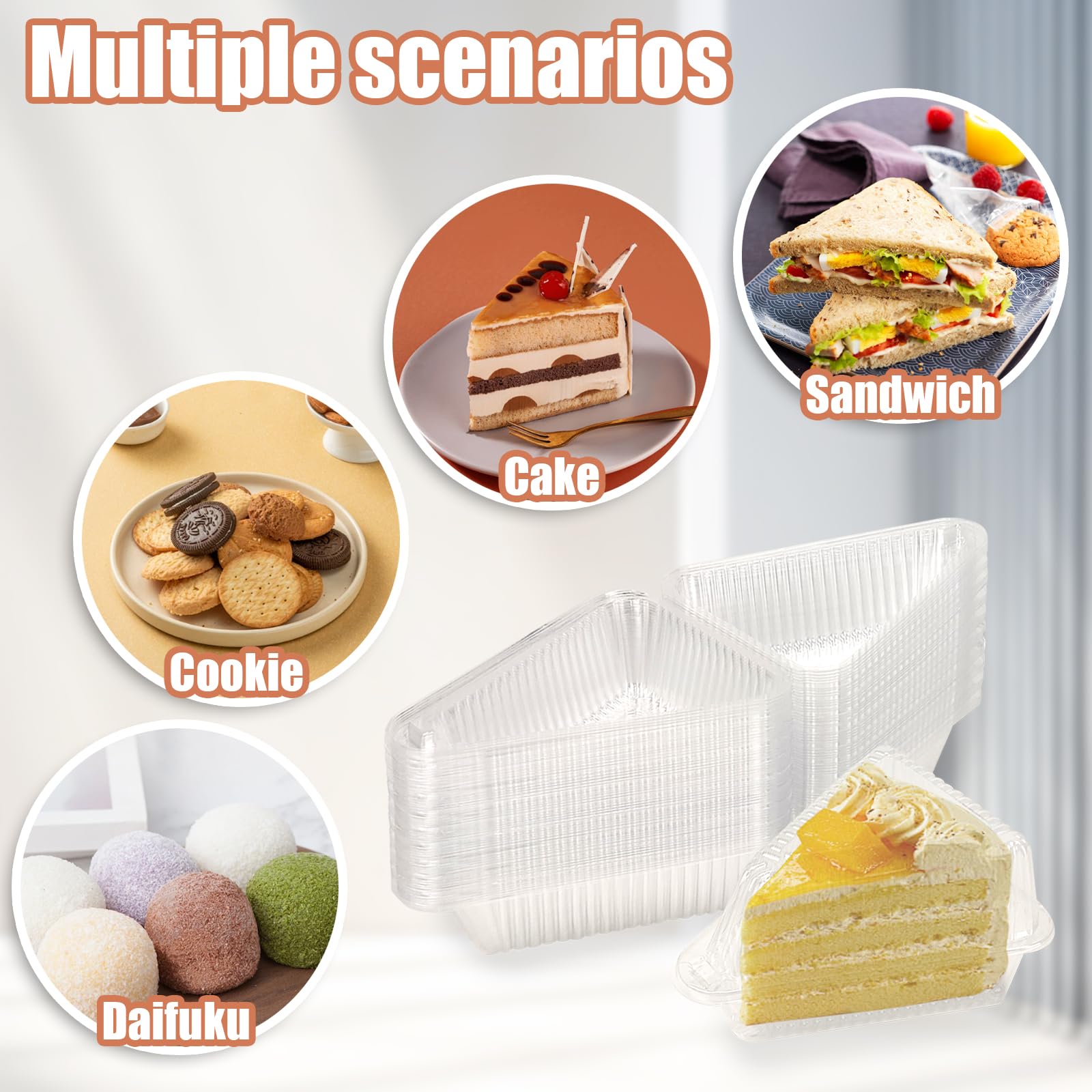 Yoiyini stackable pie container design saves space in storage and transit.