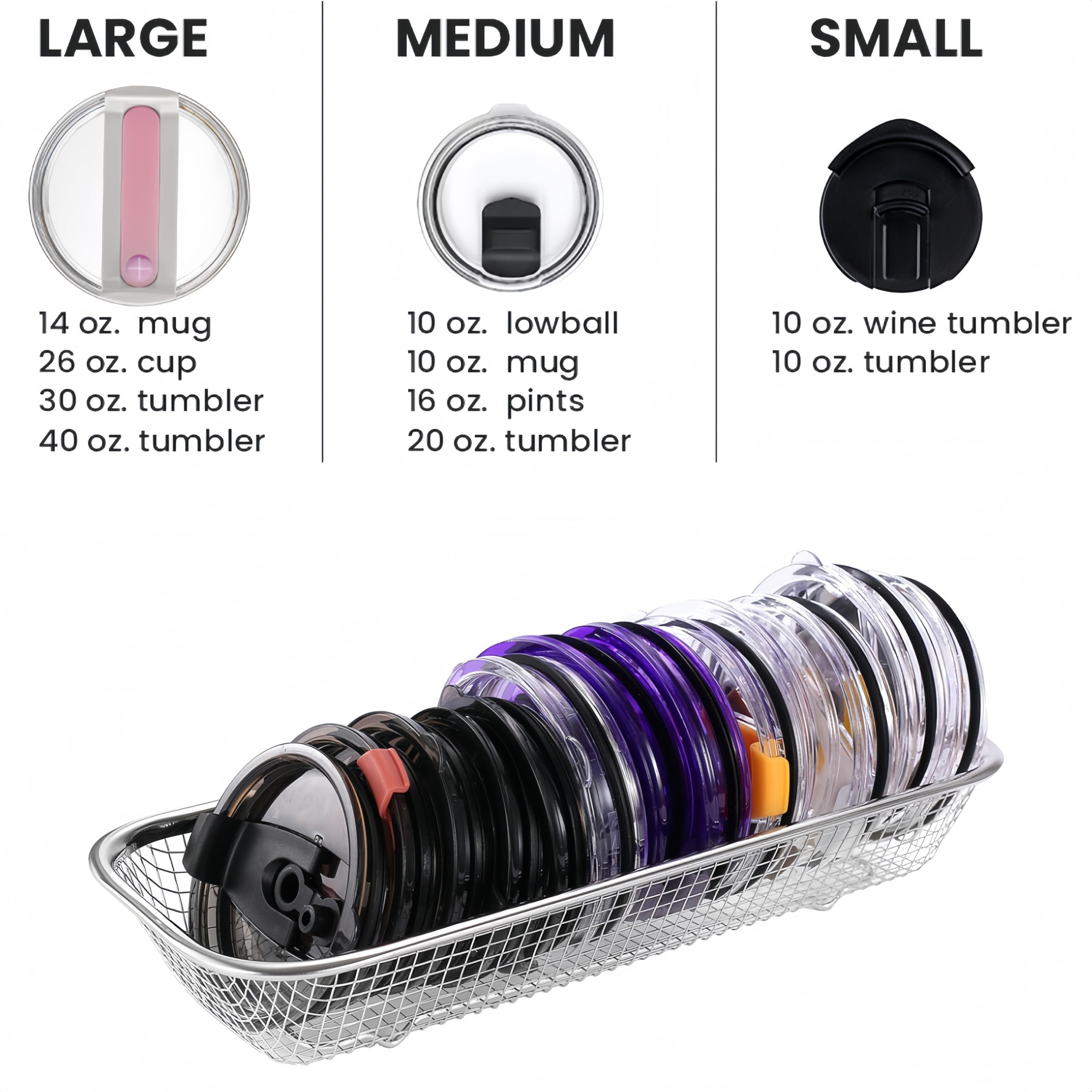 Yoku Made wide-mouth basket offers easy lid access without digging.