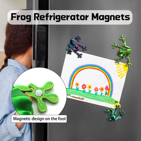 YOKUSHI durable 3D frog magnets designed for long-lasting home and office use.