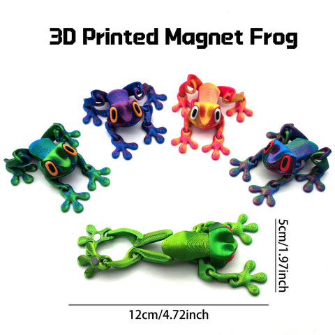 YOKUSHI realistic 3D frog magnets with magnetic feet attach firmly to metal surfaces.