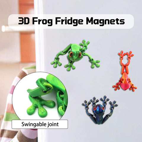 YOKUSHI versatile frog magnets enhance kitchen fridge or whiteboard decor.