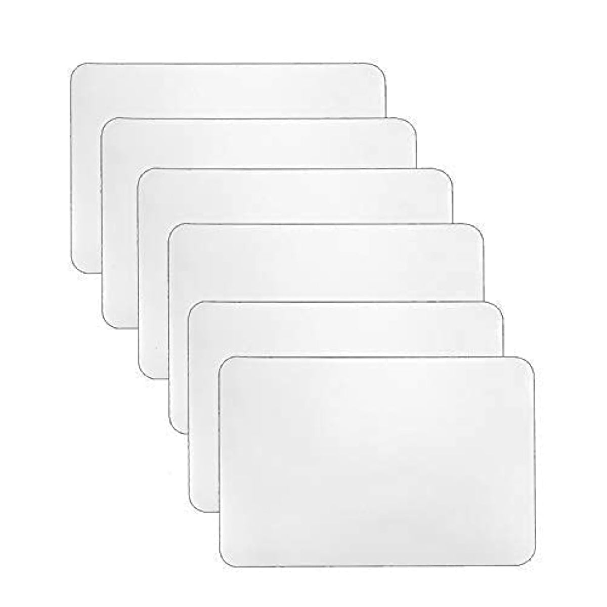 YoleShy 6pcs placemats clear 17x11 protect surfaces during meals and crafts