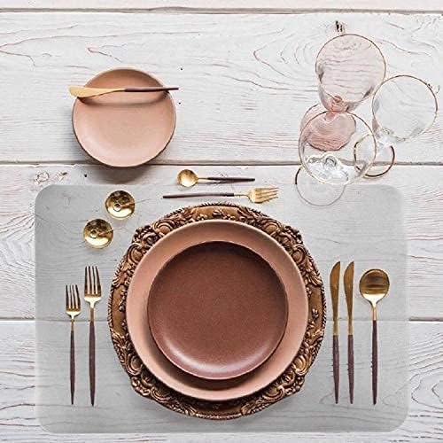 YoleShy washable plastic placemats wipe clean quickly after spills