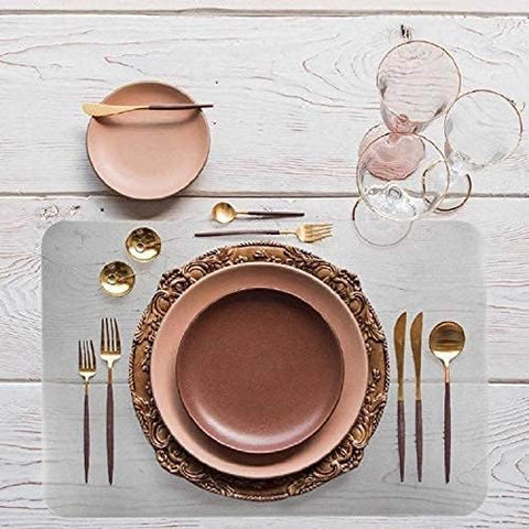 YoleShy washable plastic placemats wipe clean quickly after spills