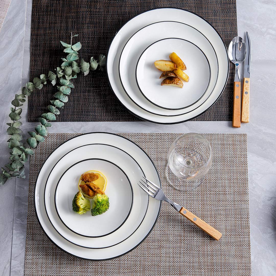 YOLIFE dishwasher-safe porcelain plate for easy cleanup