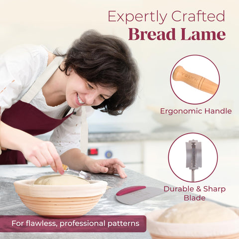 YOLYN bread lame with blades for precise scoring