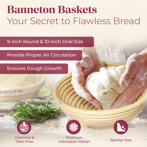 YOLYN linen liner for banneton baskets to prevent sticking