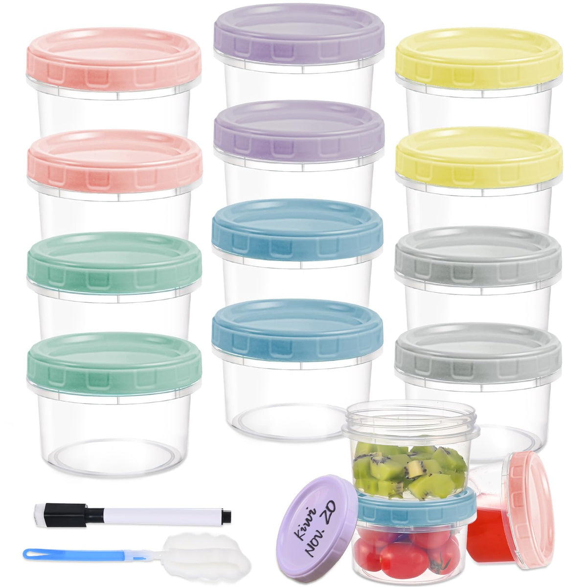 Yomarket 12-piece 8oz container set for organized meal prep