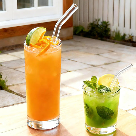 Yomarket cleaning brushes included for thorough straw cleaning after beverages.