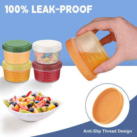Yomarket microwave-safe 10 oz container with flat bottom for reheating.