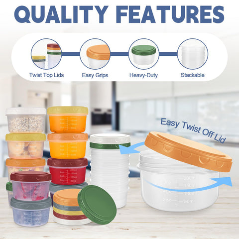 Yomarket small container with pen for easy sauce labeling and organization.