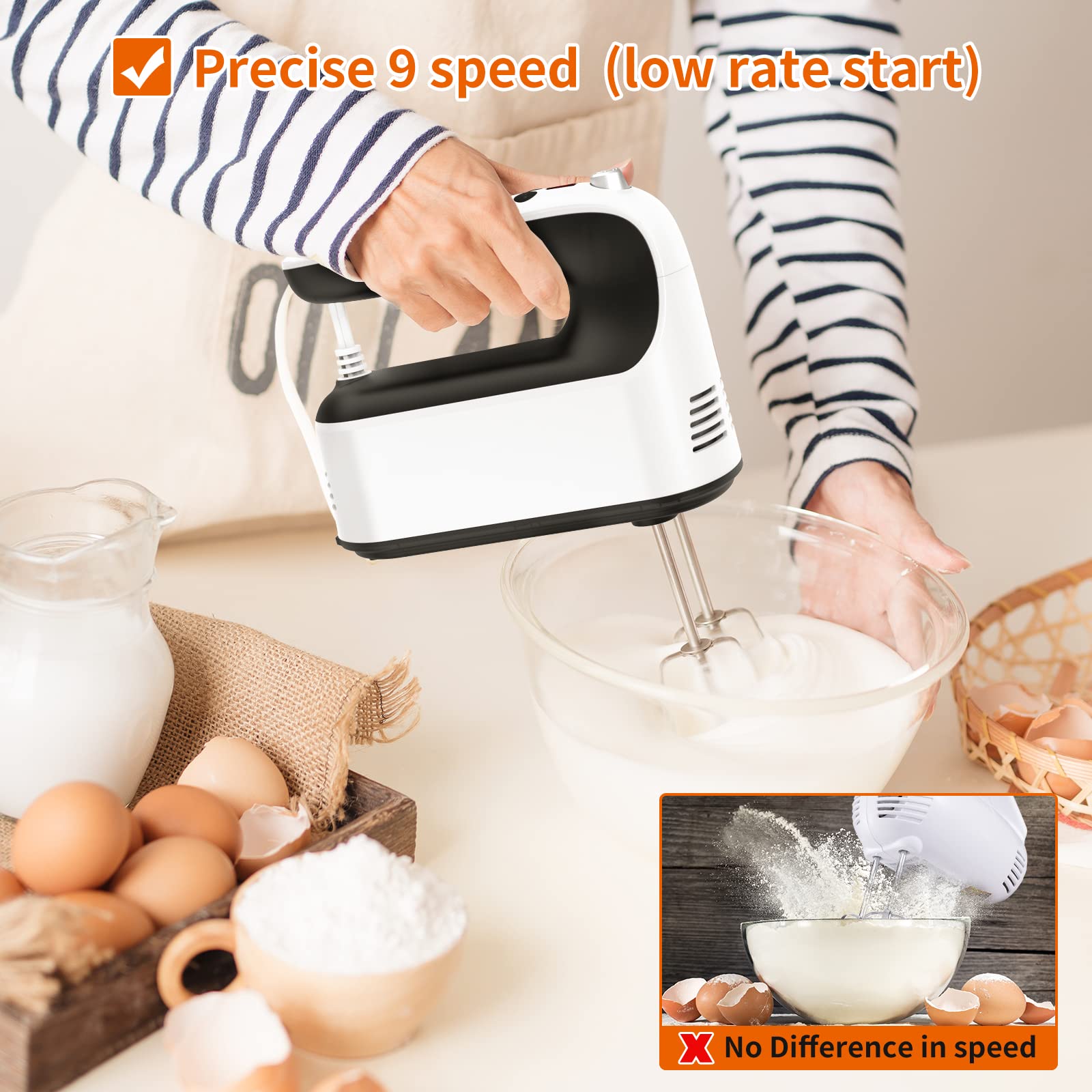 Yomelo digital speed display and touch controls on a modern mixer.