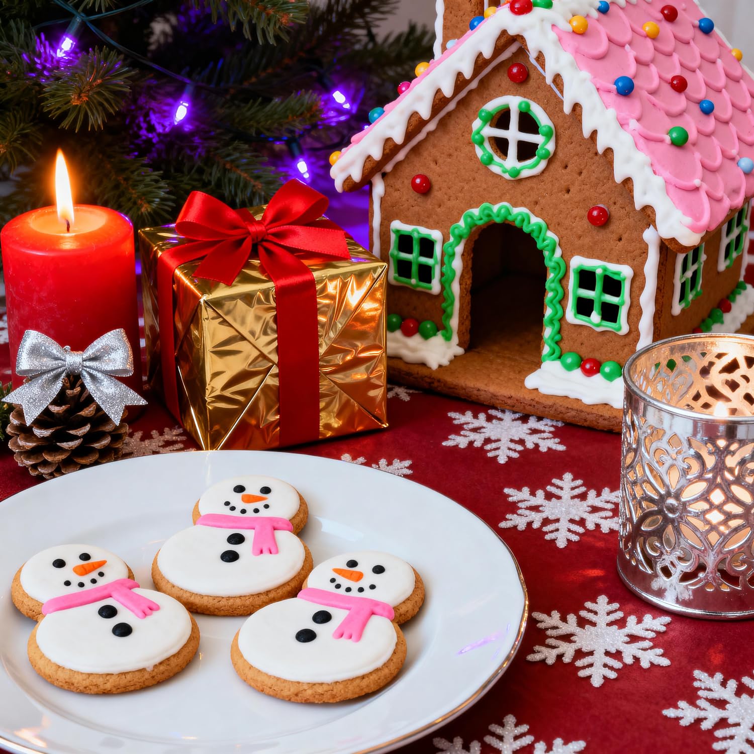 YomiFamily gingerbread side window cutter for cozy side lighting details.