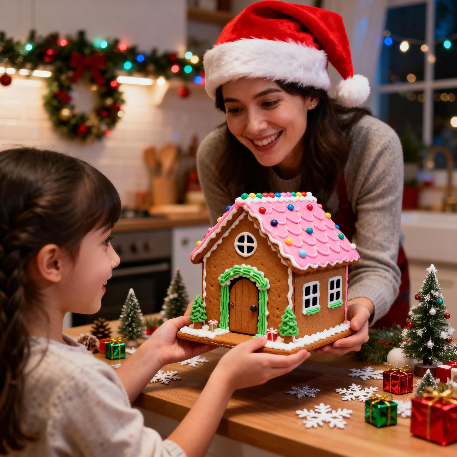 YomiFamily gingerbread upper window cutter adds elevated charm.