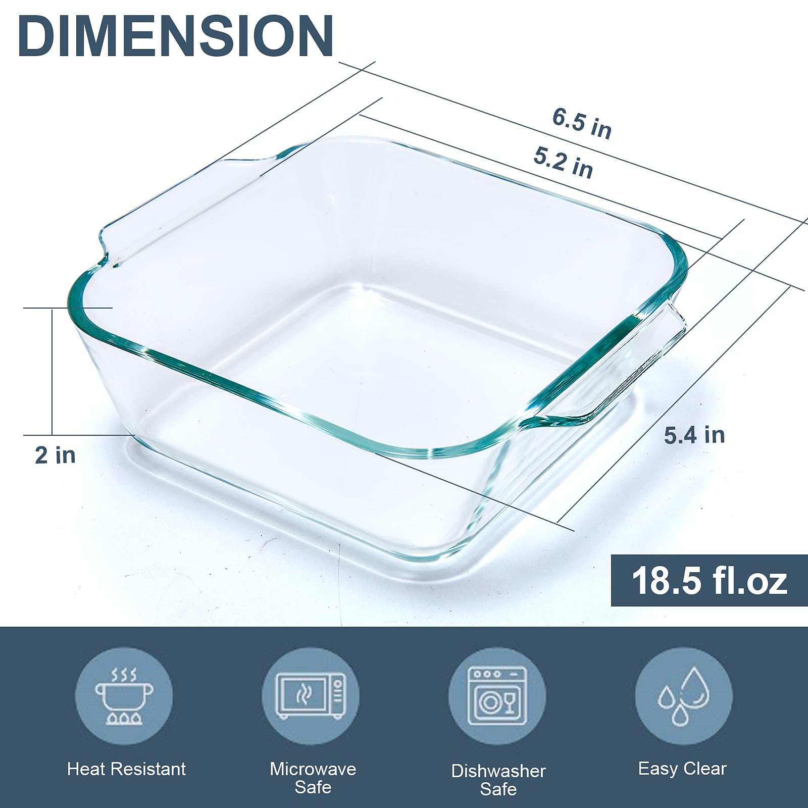 Yomvzake borosilicate glass dish, oven and microwave safe.