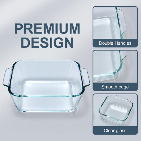 Yomvzake clear prep bowl with handle, perfect for portioned meals.