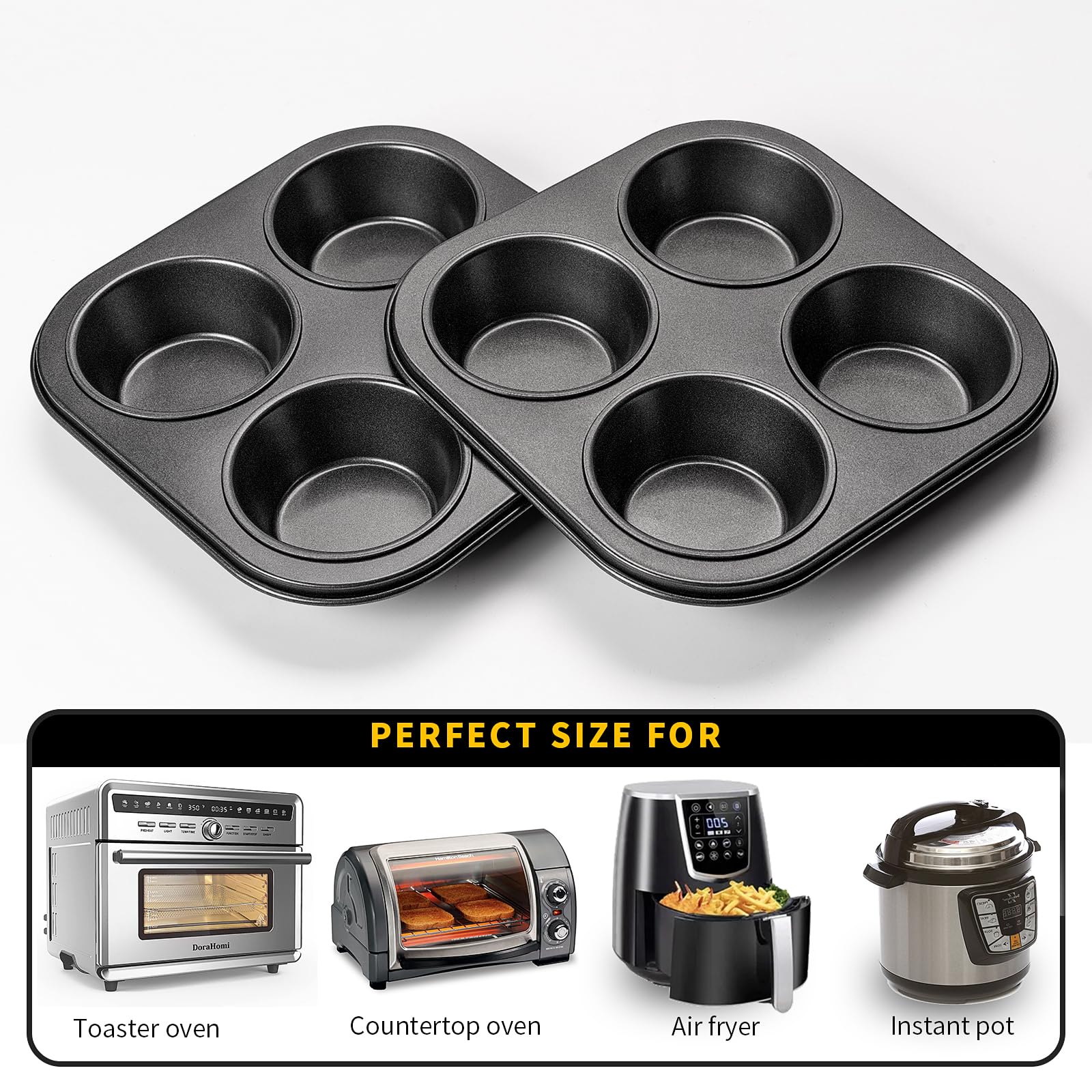 Yomvzake dishwasher-safe muffin pan makes cleanup effortless after baking