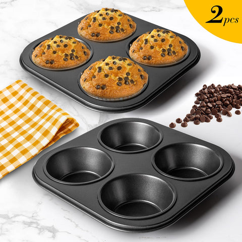 Yomvzake multi-use baking tin expands muffins, cupcakes, brownies, and more