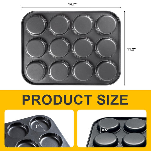 Yomvzake two-pack bakeware for quick, multiple-batch baking