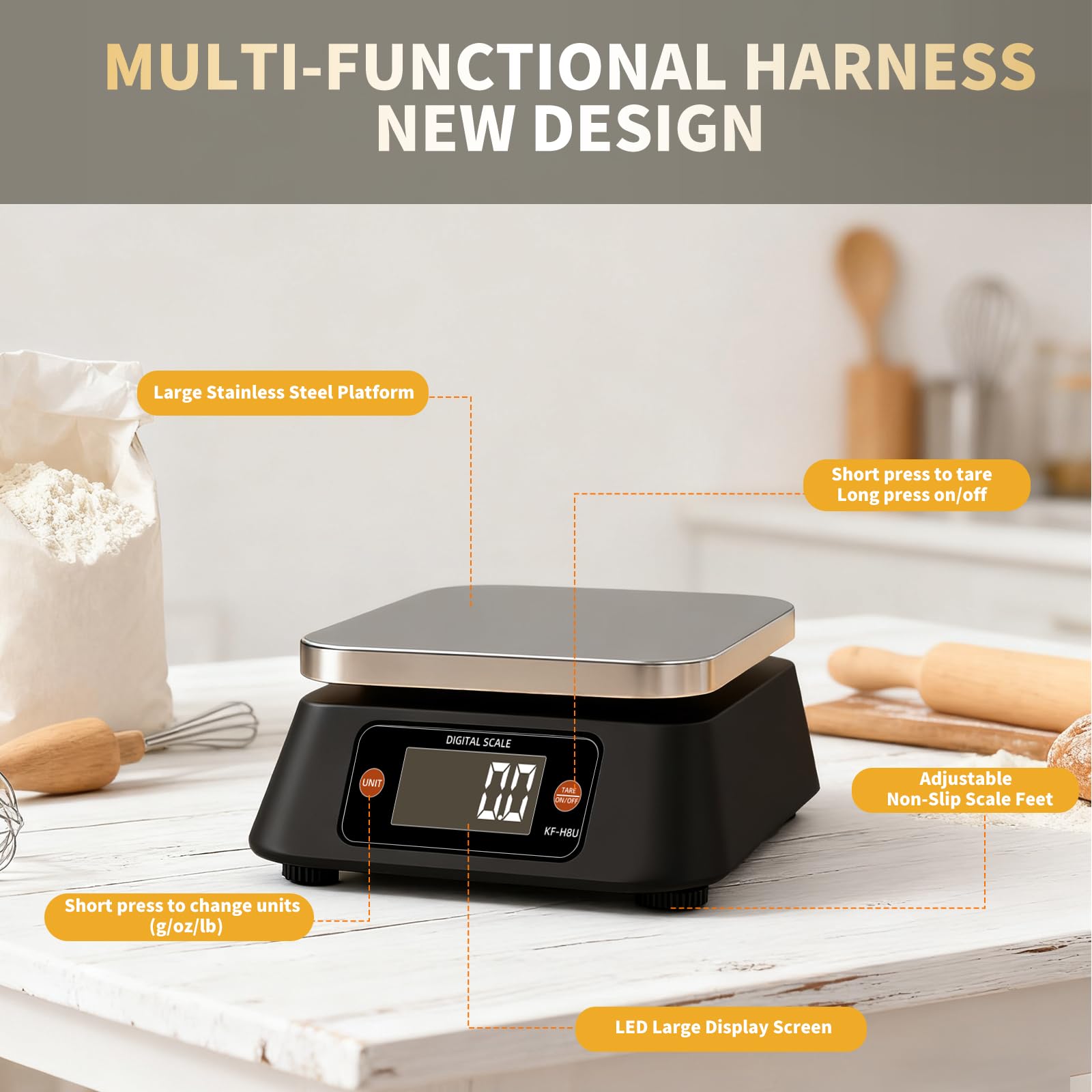 Yoncon KF-H8U offers 22 lb capacity for large items.