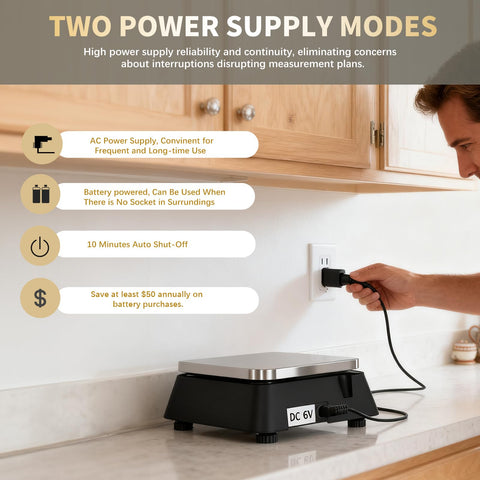 Yoncon KF-H8U can run on batteries for cordless convenience in the kitchen.