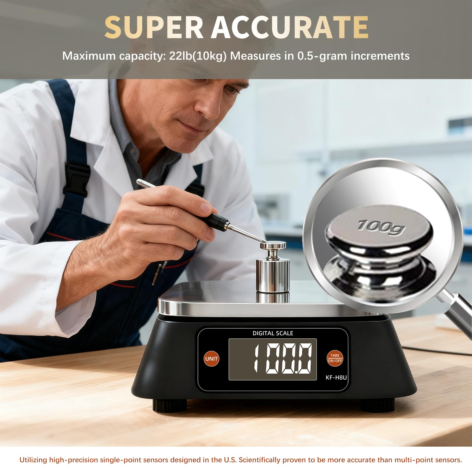 Yoncon KF-H8U digital display showing clear measurement readings.