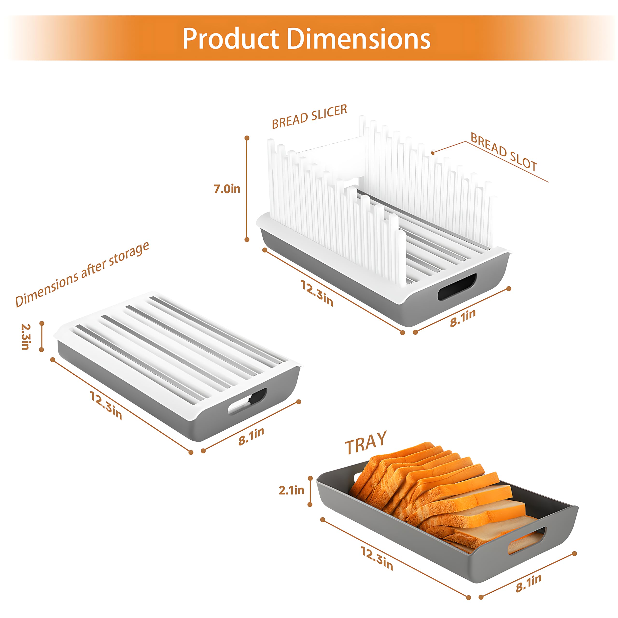 YONGAIJIA adjustable width across six positions for different breads