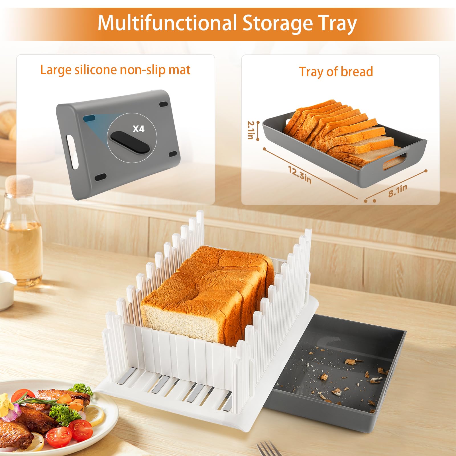 YONGAIJIA bread tray storage after use keeps workspace neat