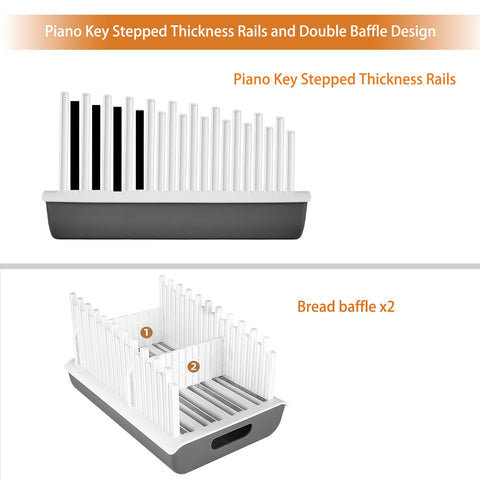 YONGAIJIA non-slip silicone feet stabilize the slicer on the counter