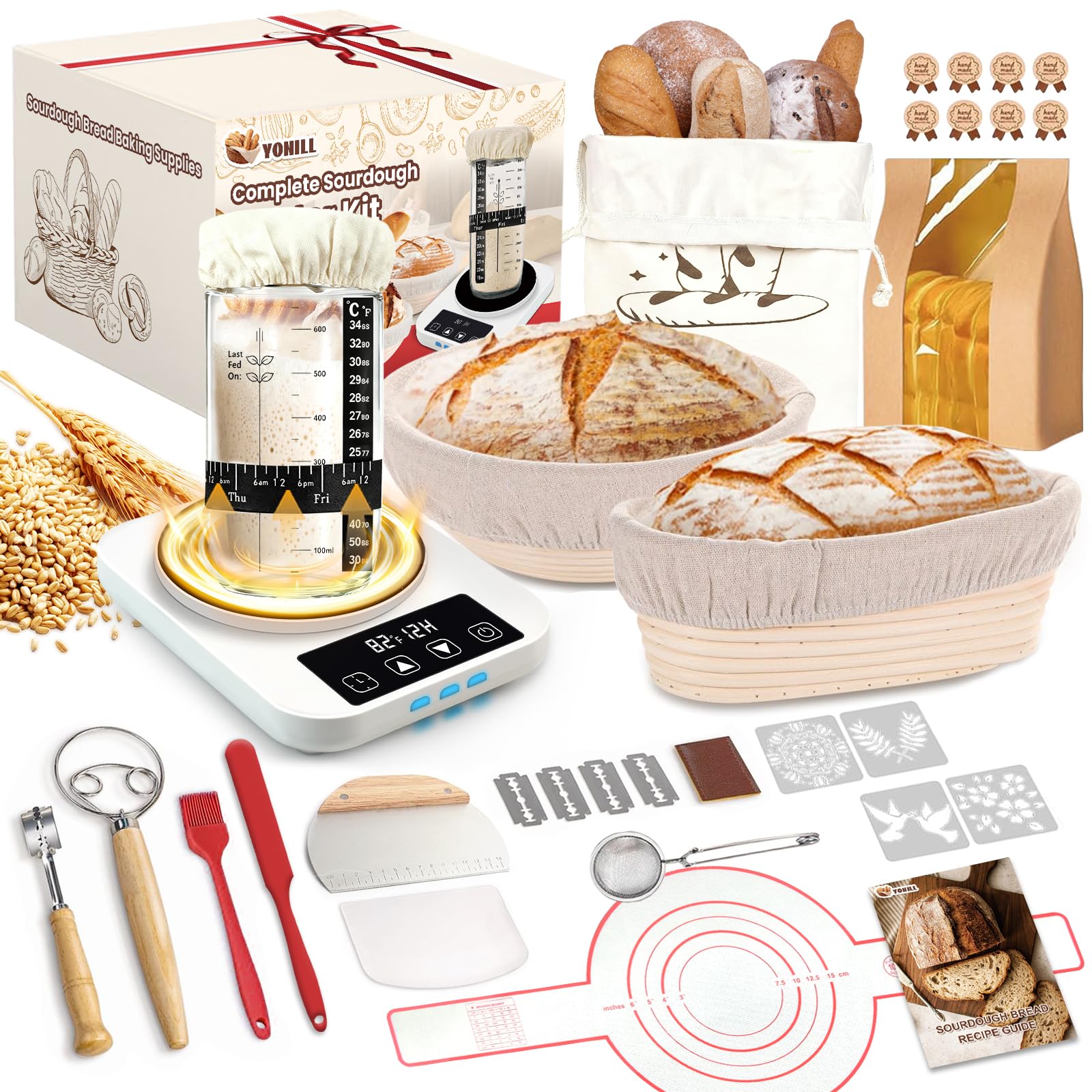YONILL sourdough warmer in use showing precise fermentation control