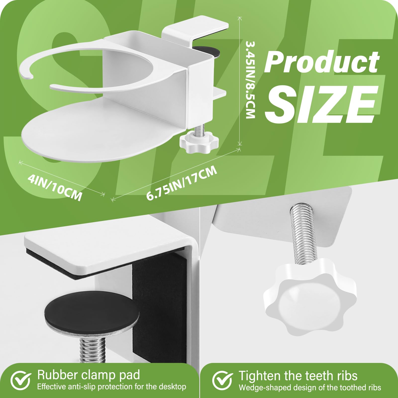 Yonsya desk cup holder holds a tumbler, preventing spills.