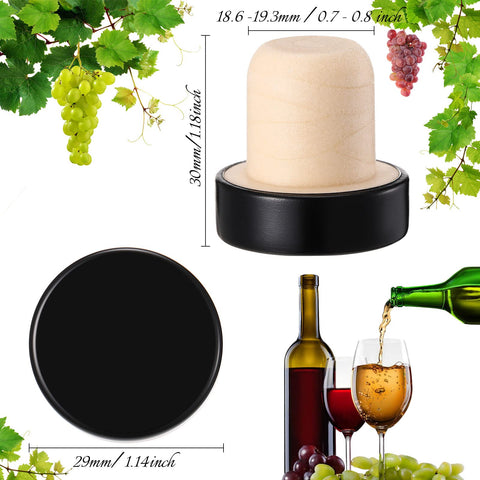 Yookeer black cork stopper close-up shows durable materials