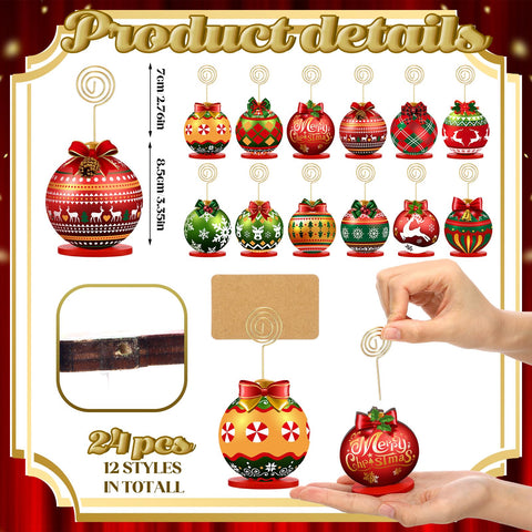 Yookeer wooden holder with silver clip for secure card display
