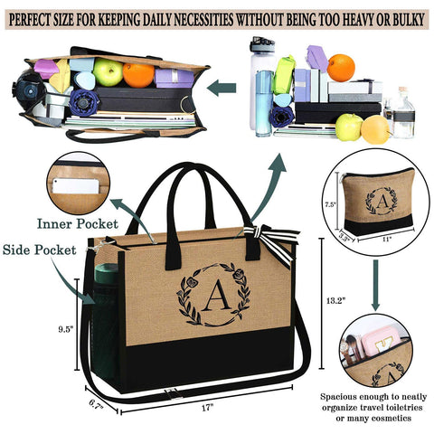 YOOLIFE large-capacity tote holds clothes, books, lunch, and snacks.