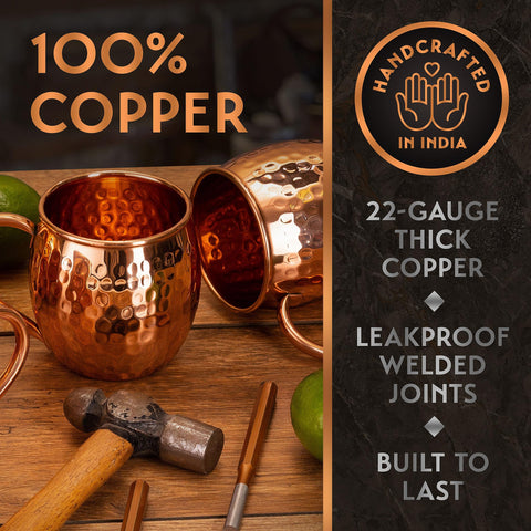 Yooreka copper straws included for a complete sipping experience