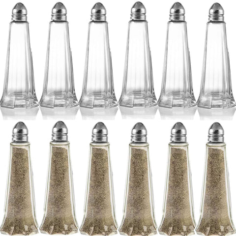 Yopay 1-ounce capacity shakers keep portions consistent on the table.