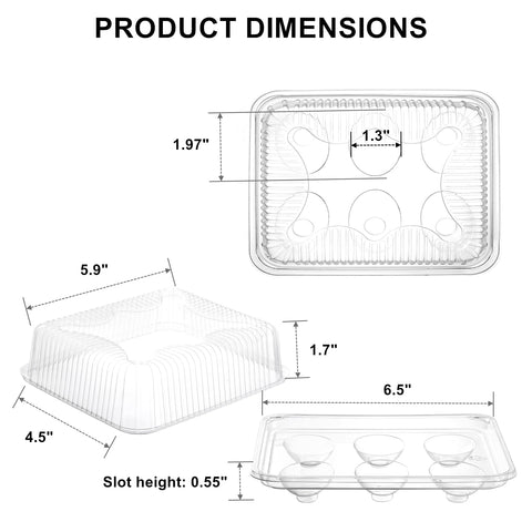 Yopay clear lid egg tray shown for easy visibility at gatherings.