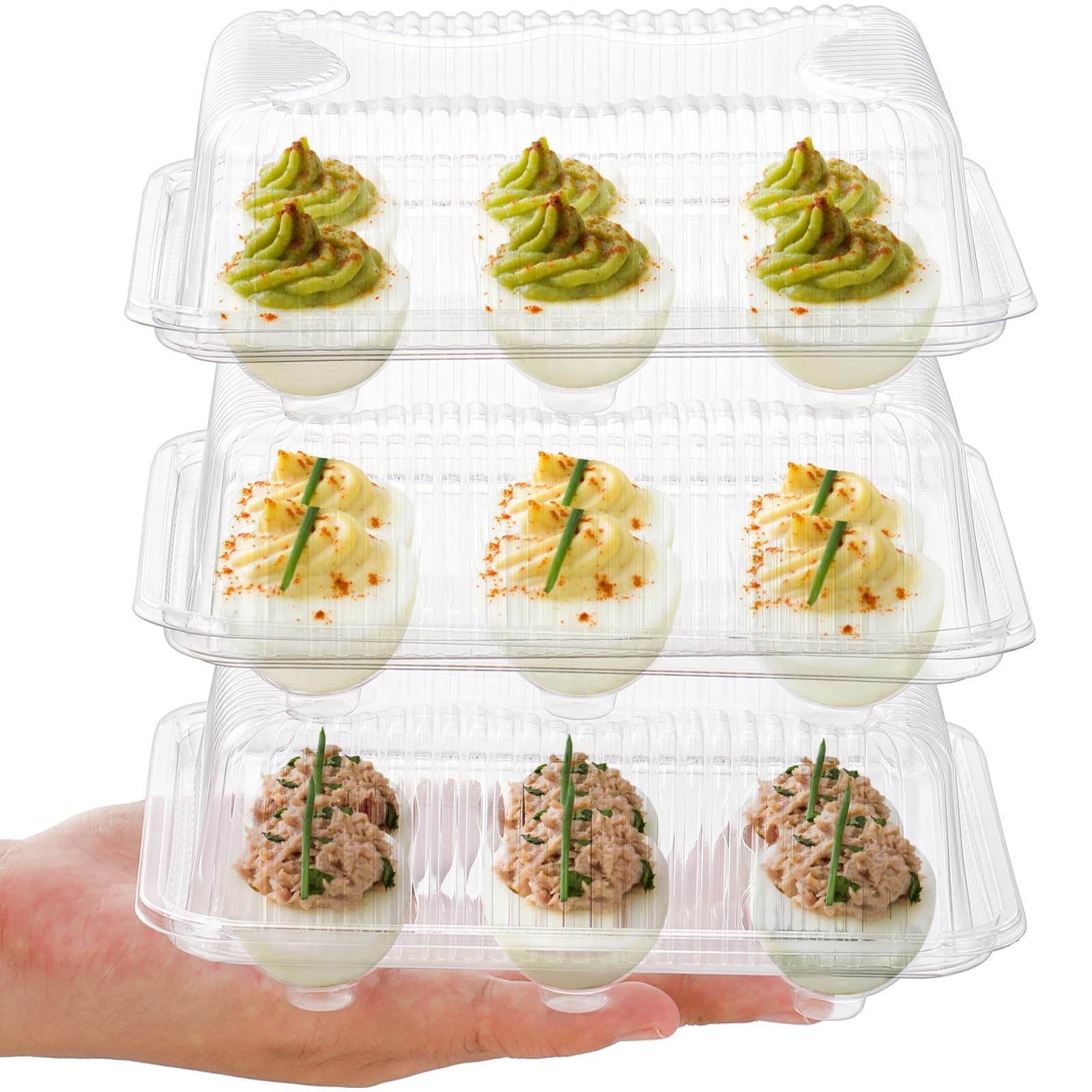 Yopay food-safe PET plastic container for reusable, BPA-free use.