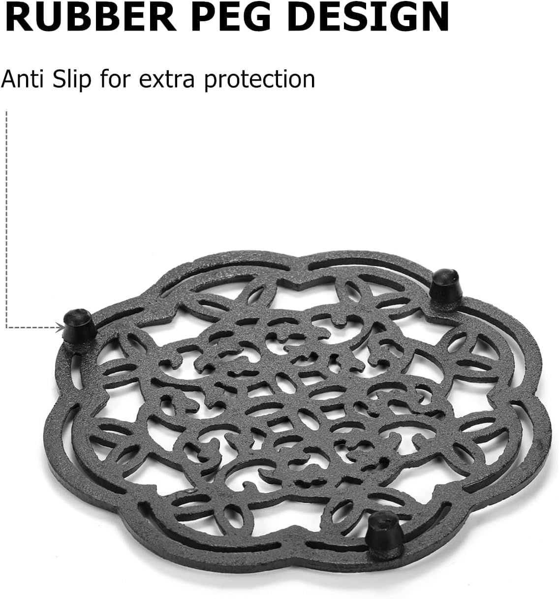 Yopay kitchen mat trivet doubles as table decor while protecting surfaces