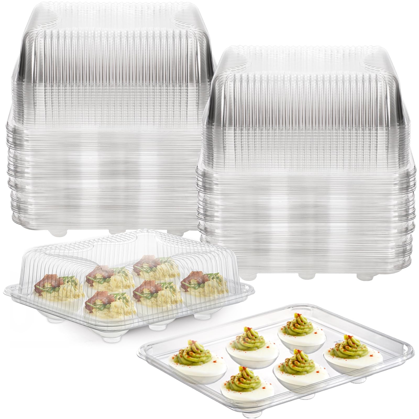 Yopay versatile lid-and-tray set doubles as food display.