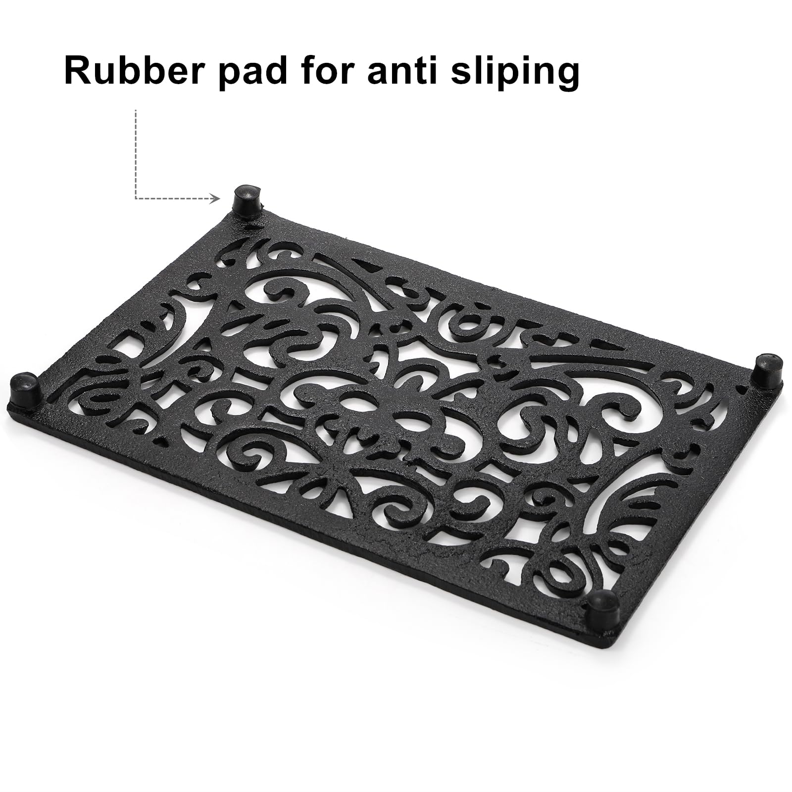 Yopay rectangle trivet doubles as kitchen mat and dish protector.