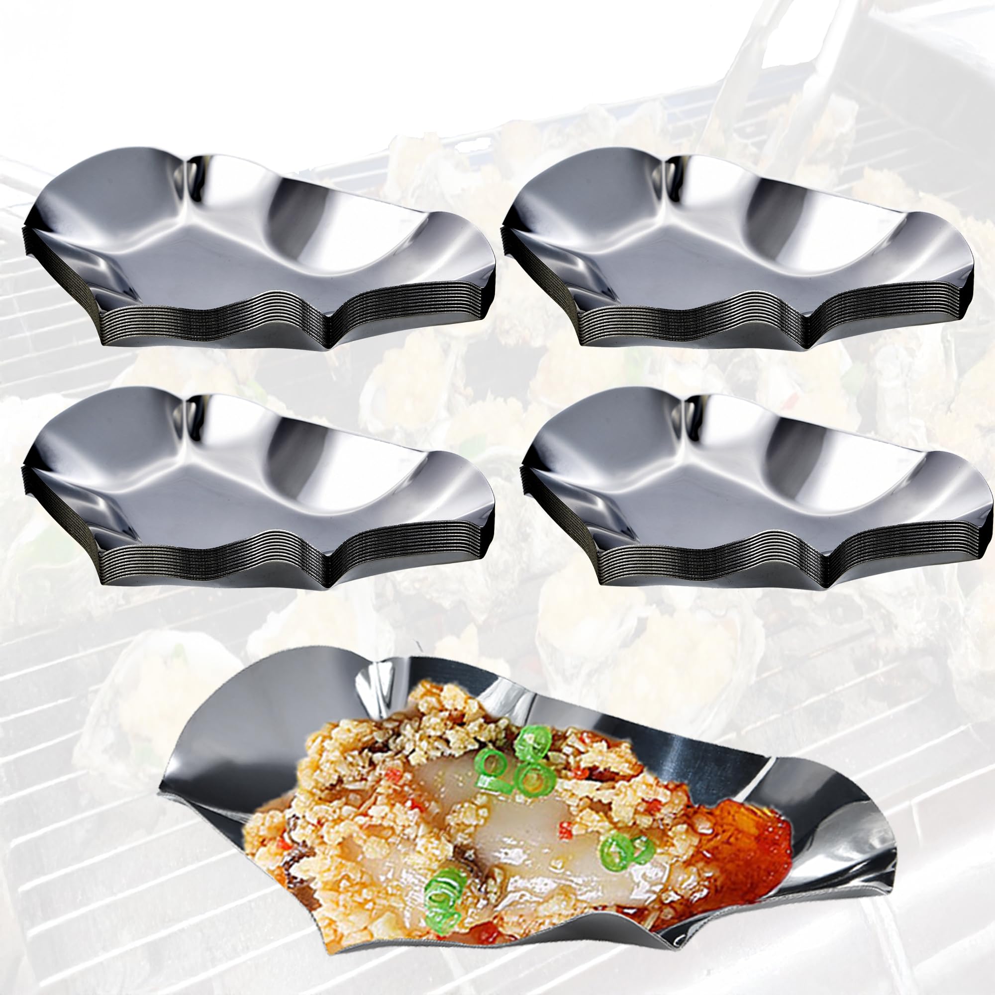 YOQVQOY grillable oyster shells for grilling and serving seafood