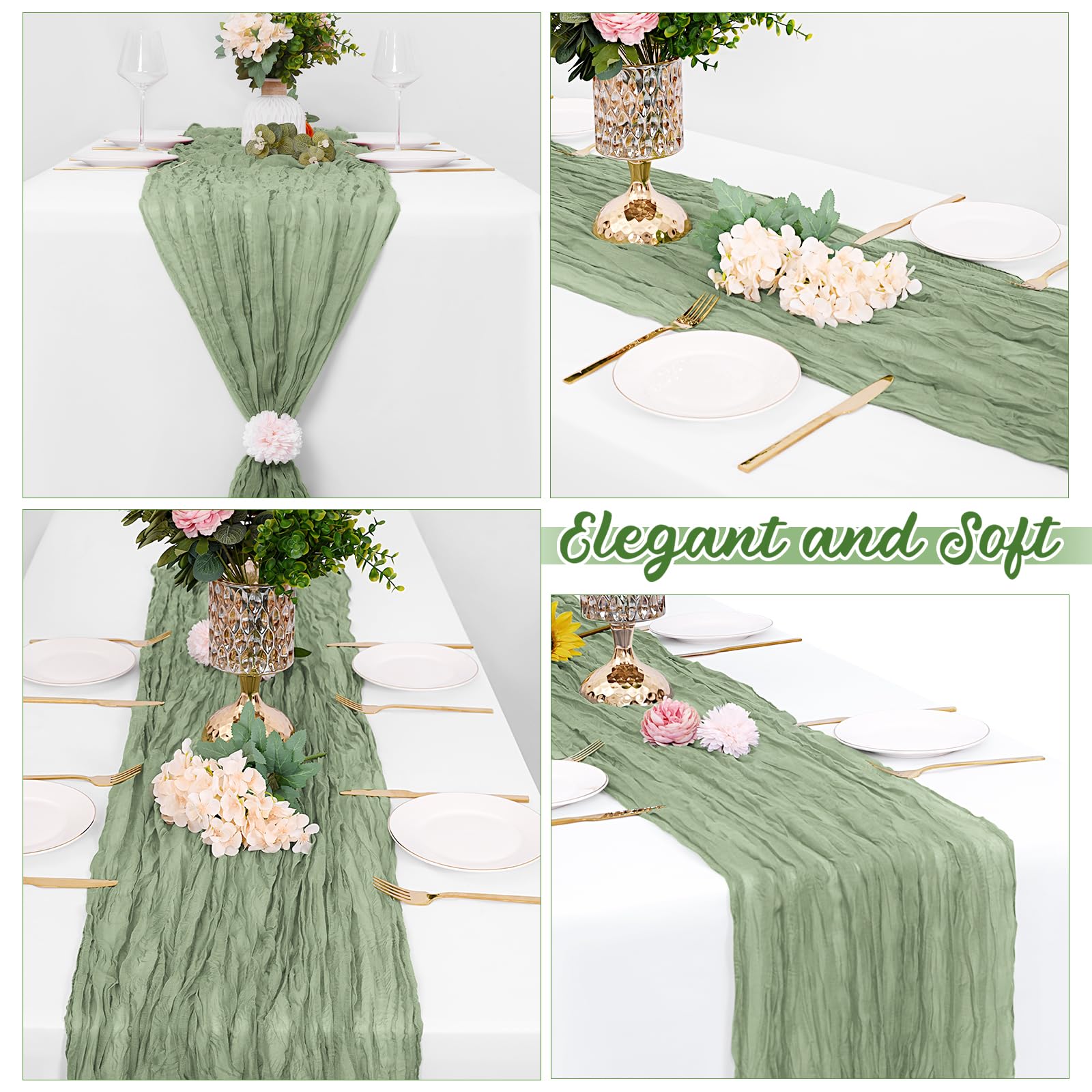 Yorcari wedding runner adds rustic charm to arches.