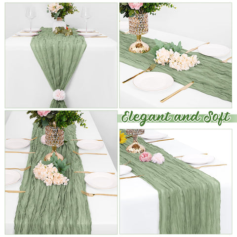 Yorcari wedding runner adds rustic charm to arches.