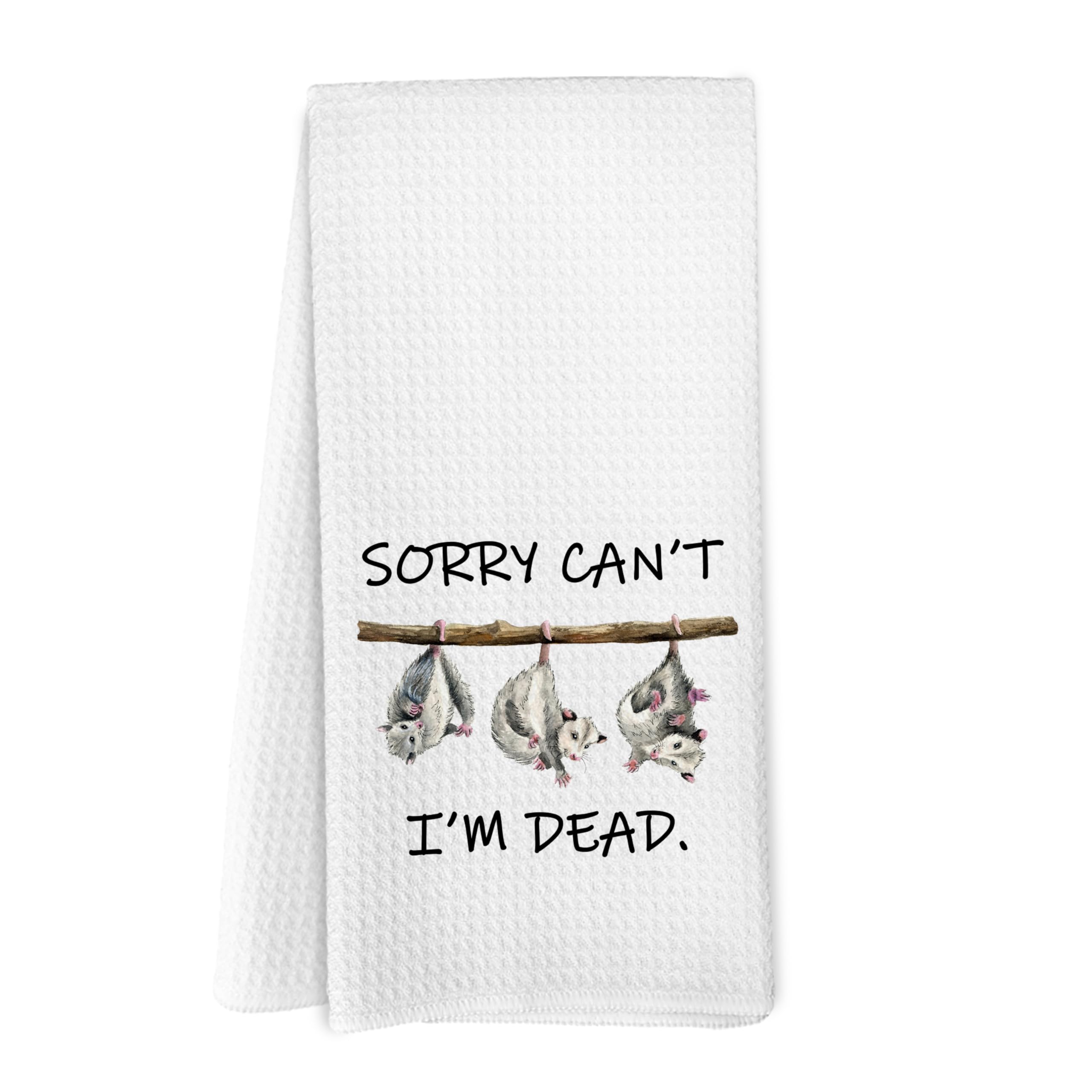 Yorhifa funny opossum kitchen towel adds playful decor and quick drying.