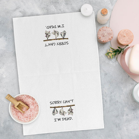 Yorhifa opossums gift kitchen towel ideal for housewarmings and gifts.