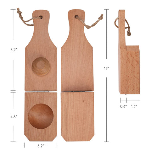 YORSEEK solid wood tostonera with a sturdy hinge for durable kitchen use.