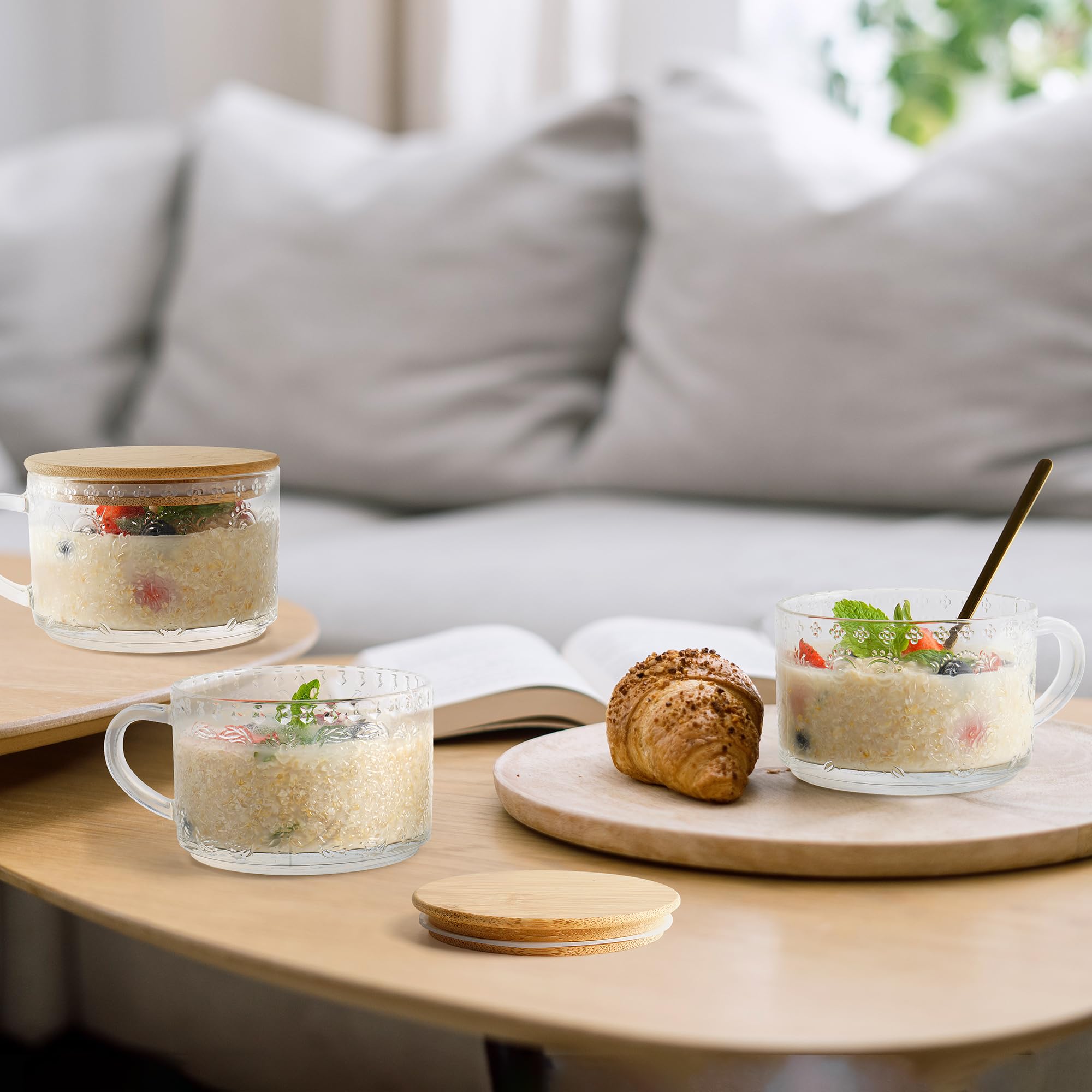 YORY bamboo lid spoon set keeps lids secure and tidy