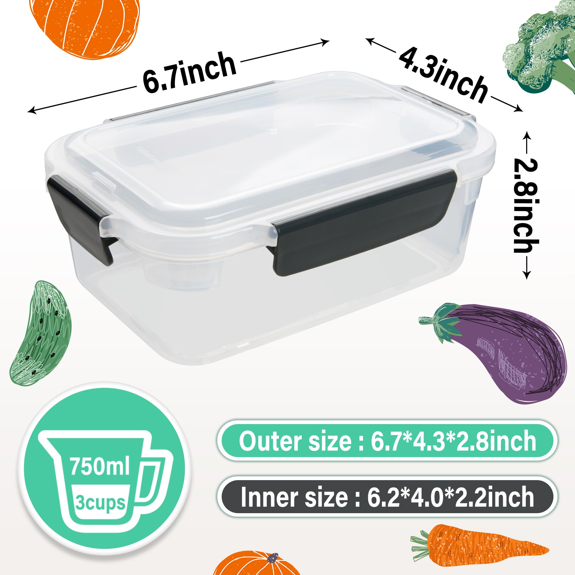 YORY stackable containers save space and simplify kitchen cabinets